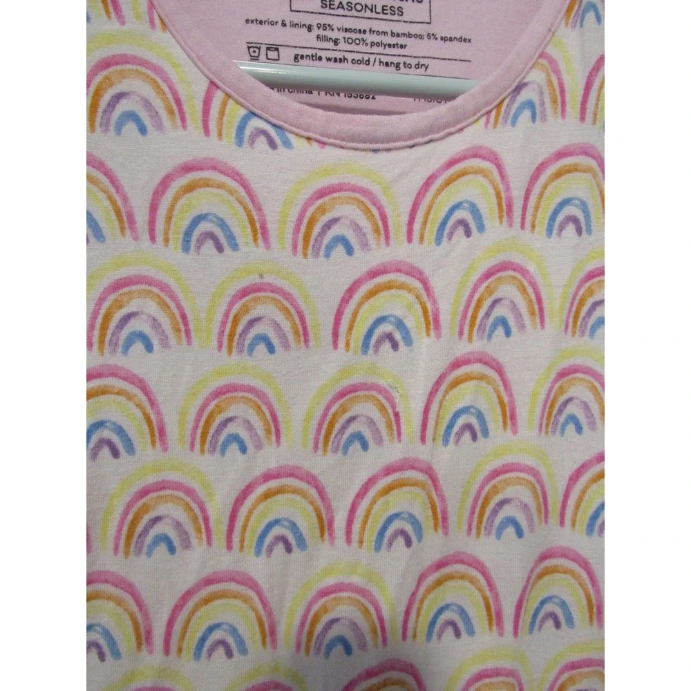 Little Sleepies Rainbow Bamboo Viscose Seasonless Sleep Sack 18-36 Months Pink